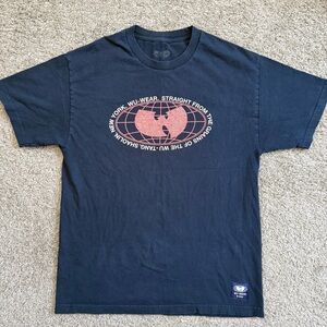 🔴Wu-Wear Shirt Size Large Wu-Tang Globe Rza Gza